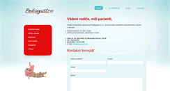 Desktop Screenshot of pediagastro.cz