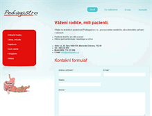 Tablet Screenshot of pediagastro.cz